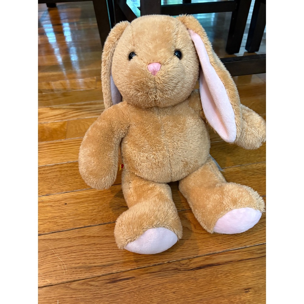 Build-A-Bear Workshop Lil Honey Bunny Tan Pink Plush Rabbit 16 inch 2014